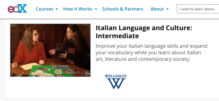Wellesley College Intermediate Italian